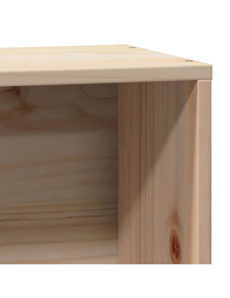 Giroletto con Libreria senza Materasso 75x190 cm in Legno Pino