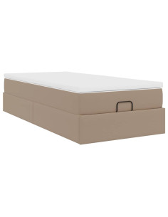 Struttura Letto Pouf con Materasso 80x200 cm Similpelle