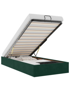 Struttura Letto Pouf Senza Materasso 80x200 cm Velluto