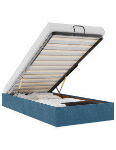 Struttura Letto Pouf Senza Materasso 80x200 cm Velluto