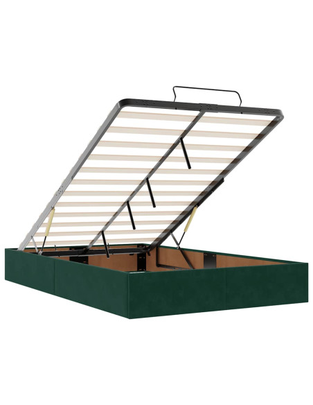 Struttura Letto Pouf con Materassi 120x190 cm Velluto