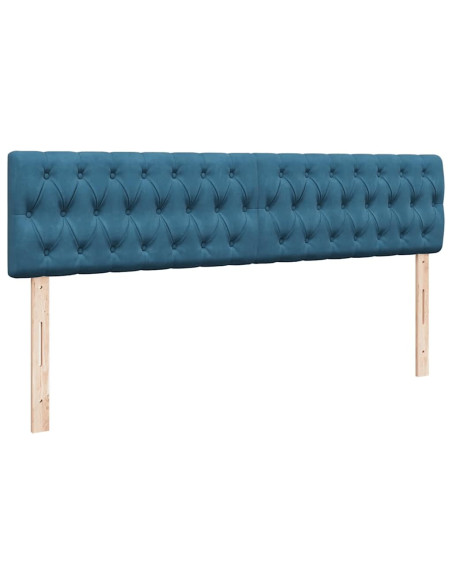 Struttura Letto Pouf con Materassi 160x200 cm Velluto