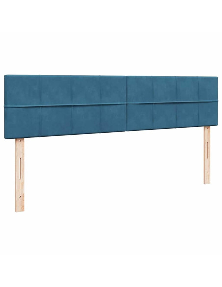 Struttura Letto Pouf con Materassi 160x200 cm Velluto