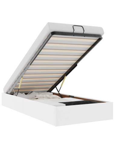 Struttura Letto Pouf senza Materasso 100x200 cm Similpelle