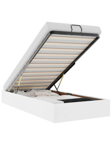 Struttura Letto Pouf senza Materasso 100x200 cm Similpelle