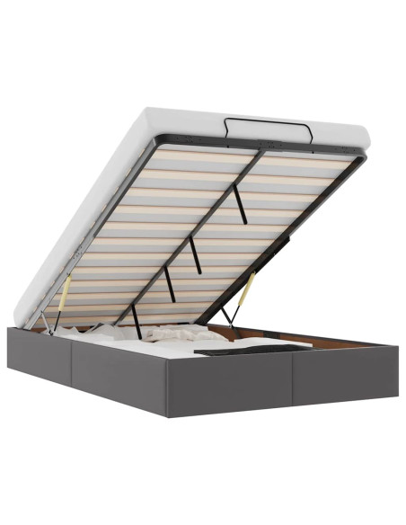 Struttura Letto Pouf senza Materasso 120x190 cm Similpelle