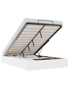 Struttura Letto Pouf senza Materasso 120x190 cm Similpelle