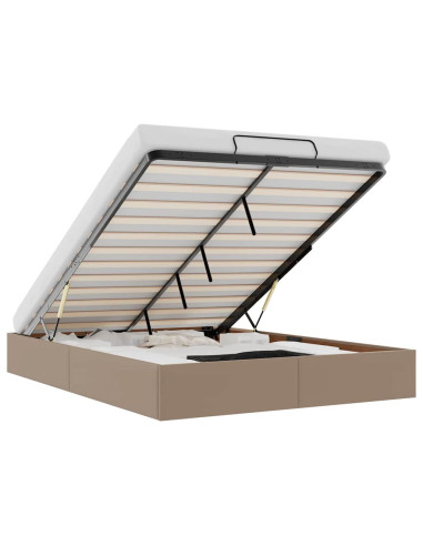 Struttura Letto Pouf senza Materasso 140x200 cm Similpelle