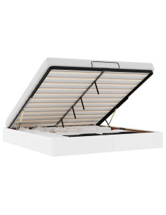 Struttura Letto Pouf senza Materasso 180x200 cm Similpelle