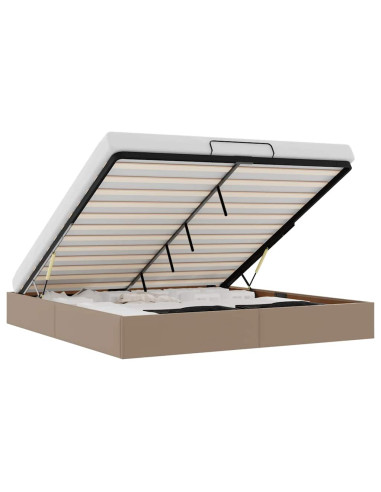 Struttura Letto Pouf senza Materasso 200x200 cm Similpelle