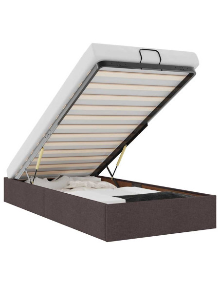 Struttura Letto Pouf senza Materasso 90x190 cm in Tessuto