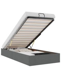 Struttura Letto Pouf senza Materasso 90x190 cm in Tessuto