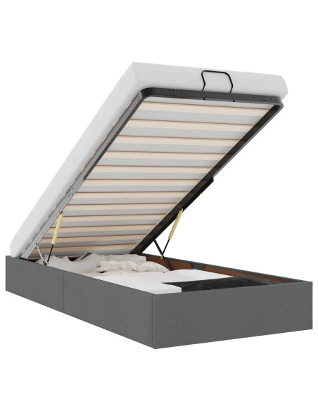 Struttura Letto Pouf senza Materasso 90x190 cm in Tessuto