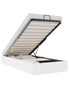 Struttura Letto Pouf senza Materasso 90x190 cm Similpelle