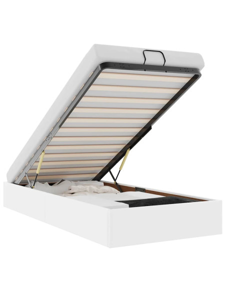 Struttura Letto Pouf senza Materasso 90x190 cm Similpelle