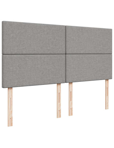 Struttura Letto Pouf con Materassi 200x200 cm in Tessuto