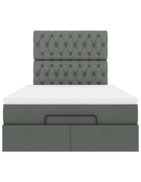 Struttura Letto Pouf con Materasso 80x200 cm in Tessuto