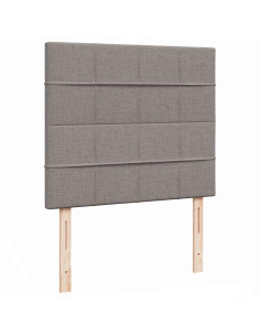 Struttura Letto Pouf con Materasso Tortora 120x200cm in Tessuto