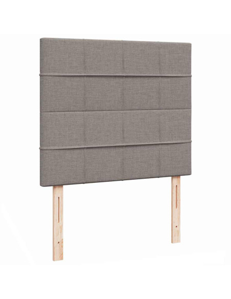 Struttura Letto Pouf con Materasso Tortora 120x200cm in Tessuto