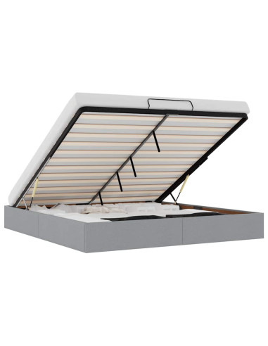 Struttura Letto Pouf senza Materasso 200x200 cm in Tessuto