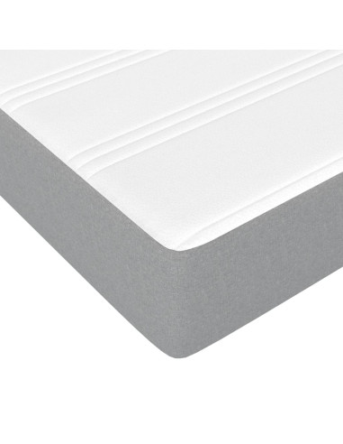 Letto Cassetti e Materasso Bianco 100x200cm Legno Massello Pino