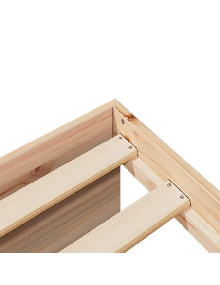 Dormeuse con Materasso 100x200 cm in Legno Massello di Pino