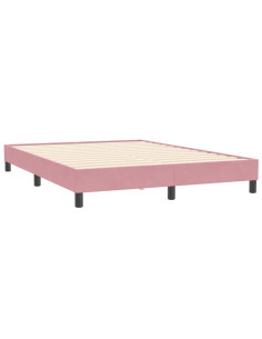 Giroletto senza Materasso Rosa 160x210 cm Velluto