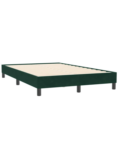 Giroletto senza Materasso Verde Scuro 120x210 cm in Velluto