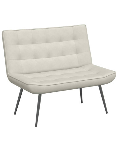 Panca Crema 110x74x84 cm in Velluto