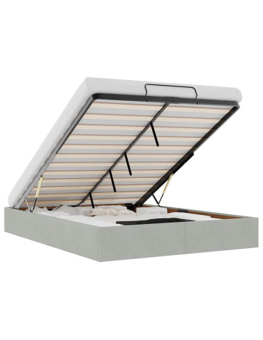 Struttura Letto Pouf Senza Materasso 140x190 cm Velluto