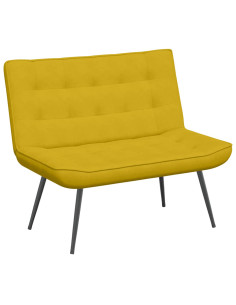 Panca Gialla 110x74x84 cm in Velluto