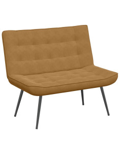 Panca Marrone 110x74x84 cm in Velluto