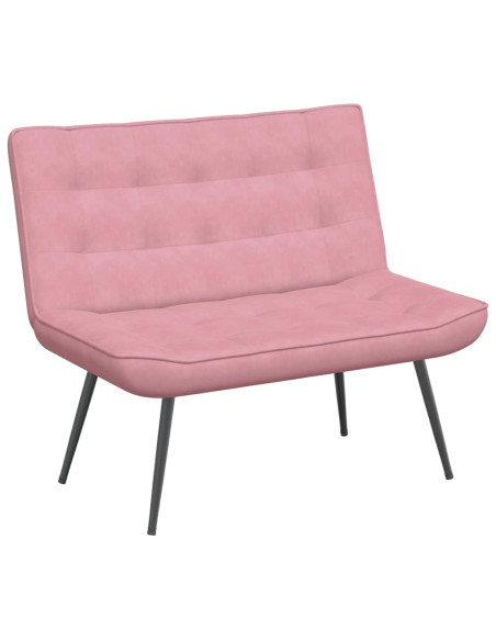 Panca Rosa 110x74x84 cm in Velluto