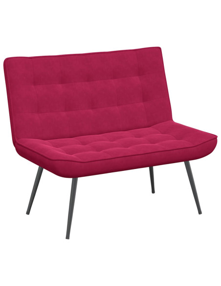 Panca Rosso Vino 110x74x84 cm in Velluto