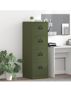 Armadio per File 2 pcs Verde oliva 44 x 50 x 106.5 cm