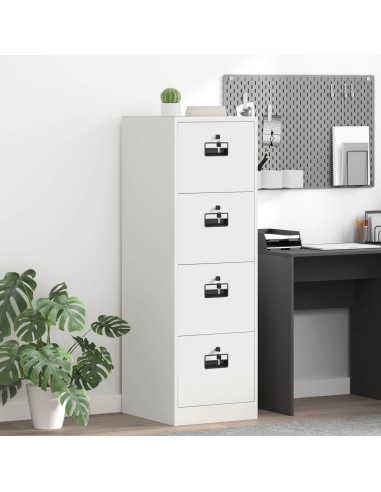 Armadio per File con cassetto 2 pcs Bianco 44 x 50 x 106.5 cm