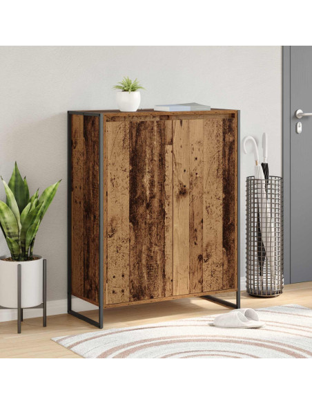 Mobile per scarpe con porta Legno vecchio 79 x 36 x 100 cm