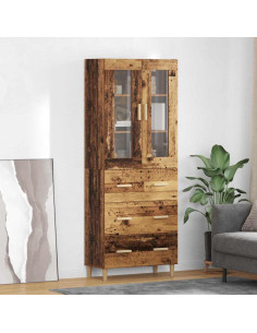 Credenza con cassetto Legno vecchio 69,5 x 34 x 180 cm