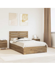 Struttura del letto con cassetto con testiera Legno multistrato