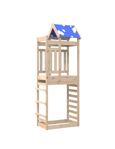 Torre da Gioco Marrone 85 x 52,5 x 239 cm Pino massello