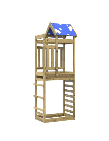 Torre da Gioco Marrone Legno Impregnato Solido
