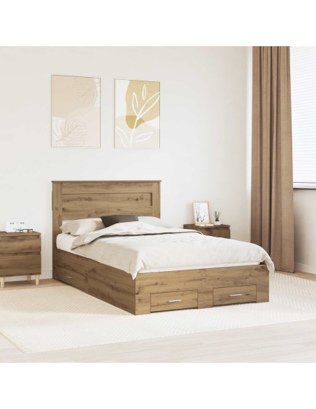 Struttura del letto Rovere artigianale 120 x 190 cm