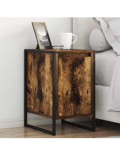 Comodino 2 pcs Quercia Fumosa 39,5 x 30 x 50 cm