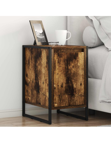 Comodino 2 pcs Quercia Fumosa 39,5 x 30 x 50 cm