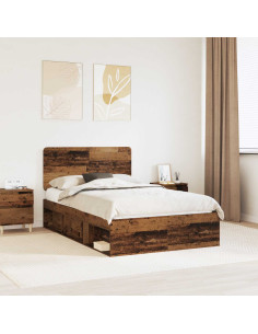 Struttura del letto Legno vecchio 135 x 190 cm Pino massello