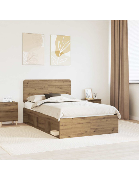 Struttura del letto Rovere Artigianale 135 x 190 cm