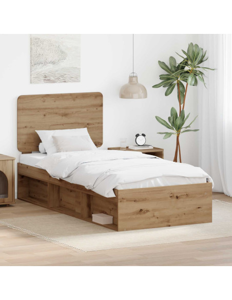 Struttura del letto Rovere Artigianale 100 x 200 cm