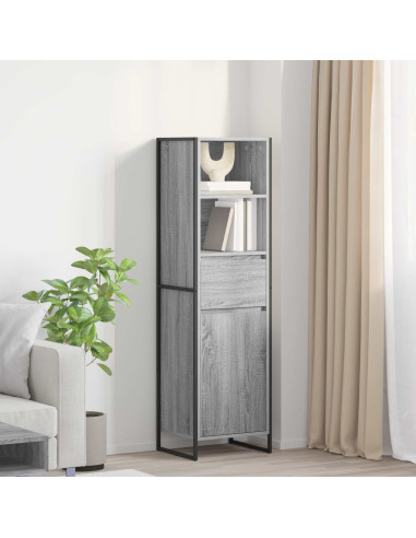Armadio per Libri con cassetto Grigio Sonoma 43 x 36 x 150.5 cm