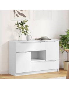 Credenza con cassetto Bianco 100 x 30 x 65,6 Legno multistrato