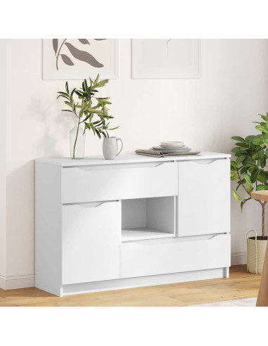 Credenza con cassetto Bianco 100 x 30 x 65,6 Legno multistrato